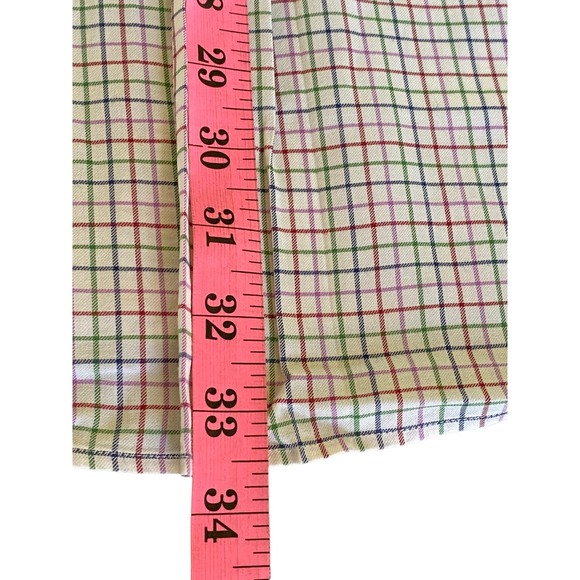 Austin Reed London Mens XL White Check Multi-Color Shirt Long Sleeve Button Up - Picture 6 of 7
